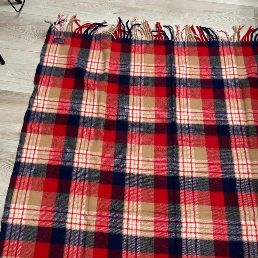 Vintage Pendleton Robe In A Bag Stadium Lap Blanket 52"x70" Virgin Wool Throw - Picture 11 of 16